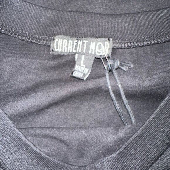 Dolls kill Current mood ACID CANVAS LONG SLEEVE TEE butterfly size Large - Picture 6 of 8